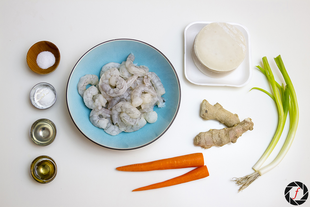 Mise en place for Gyoza